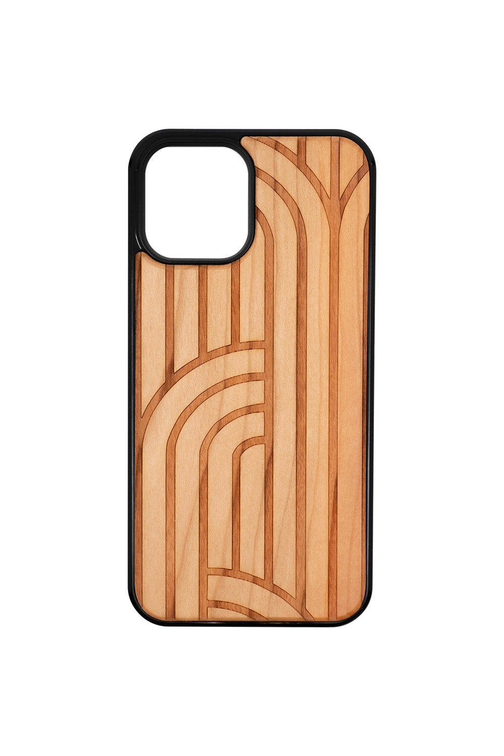 Cascade Engraving iPhone 12 Pro Max Wood Case