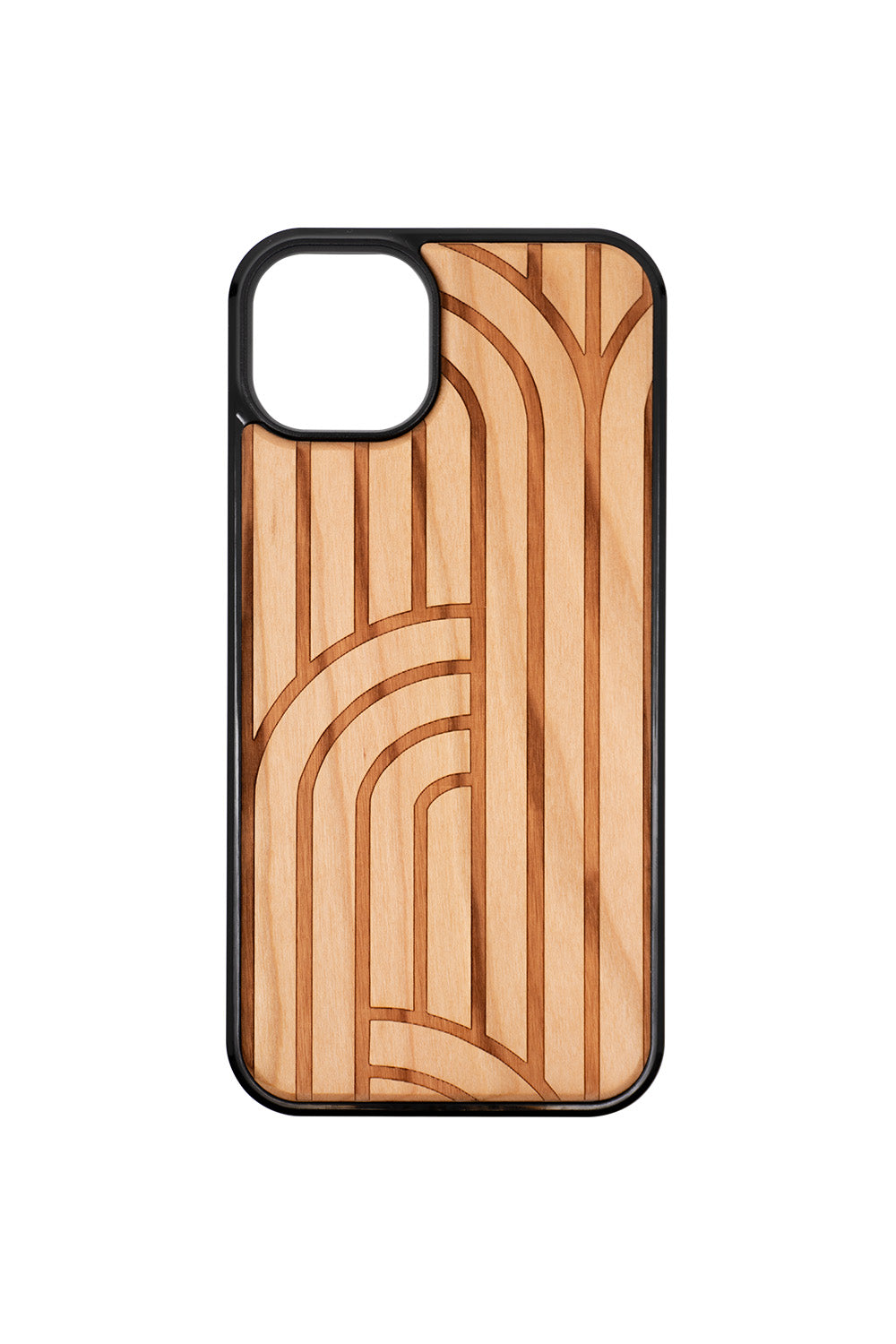 Cascade Engraving iPhone 14 Plus Wood Case