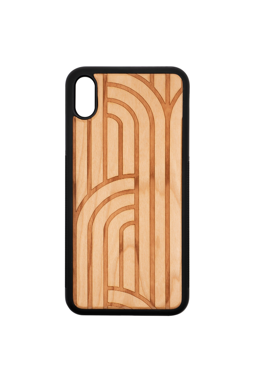 Cascade Engraving iPhone XS Max Wood Case