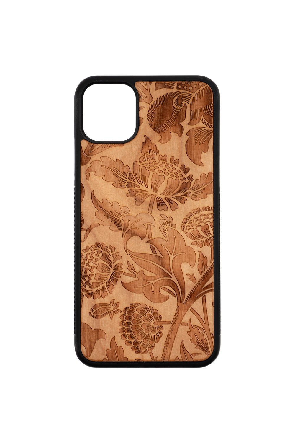 Chrysanths I Engraving iPhone 11 Pro Max Wood Case