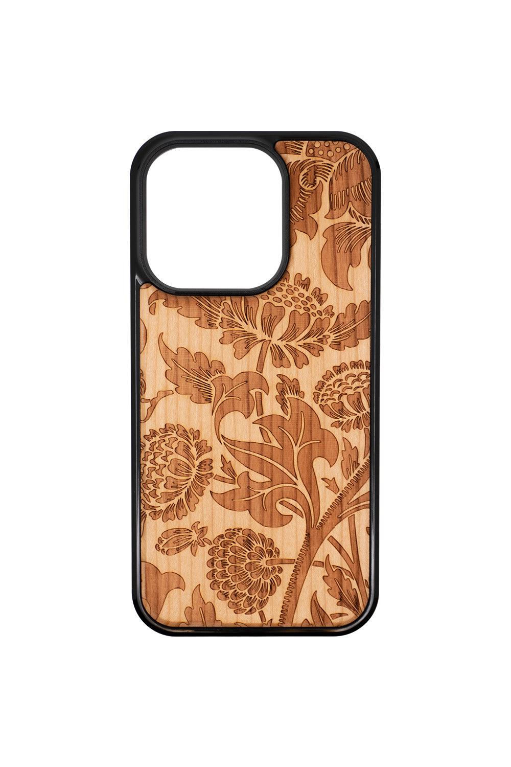 Chrysanths I Engraving iPhone 13 Pro Wood Case