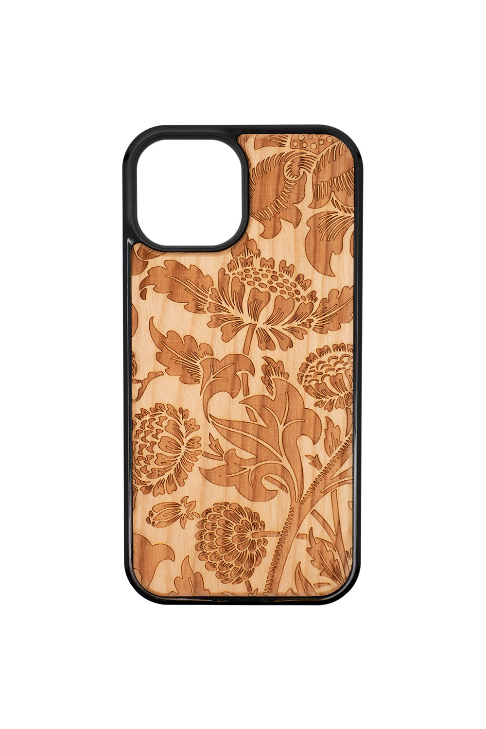 Chrysanths I Engraving iPhone 13 Wood Case