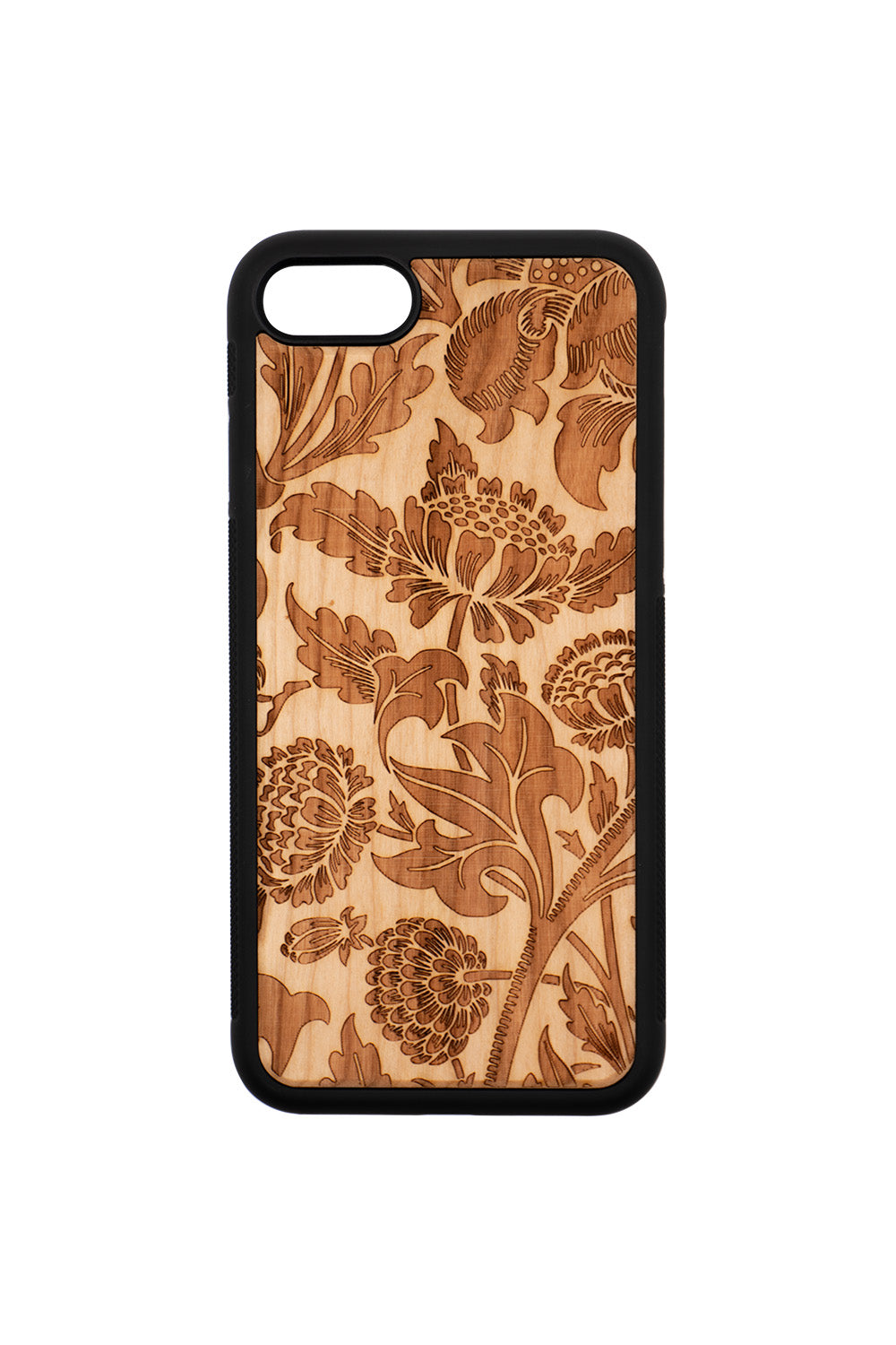 Chrysanths I Engraving iPhone SE (2nd generation or later) Wood Case