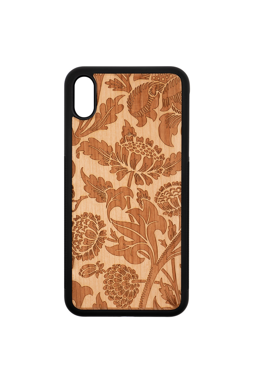 Chrysanths I Engraving iPhone XR Wood Case