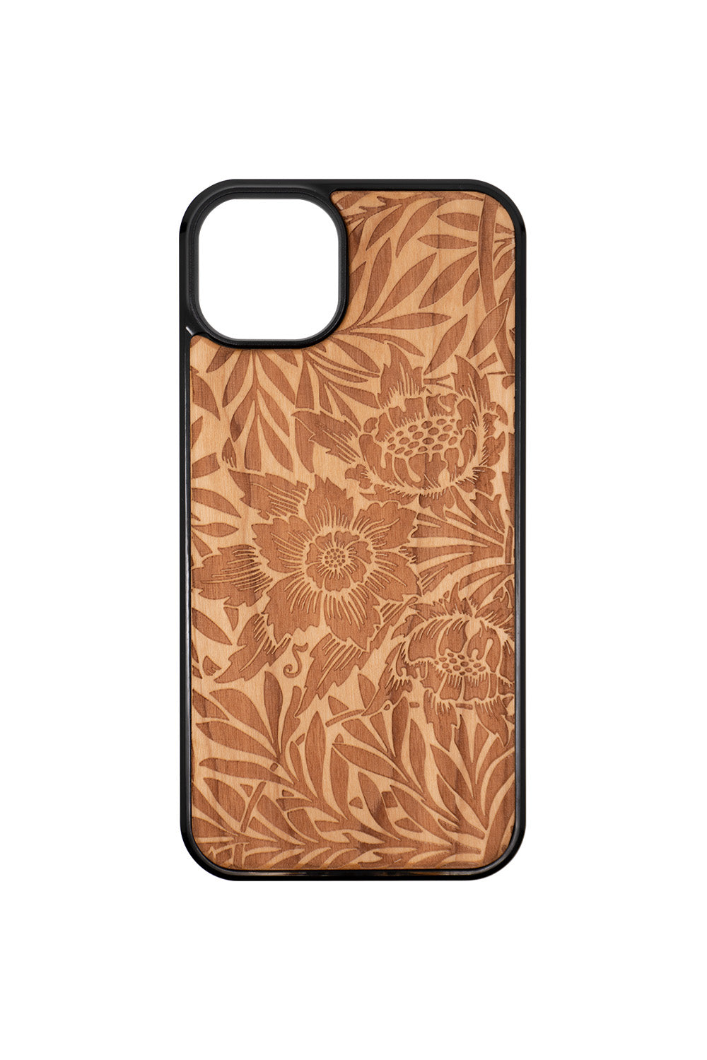 Chrysanths II Engraving iPhone 14 Plus Wood Case