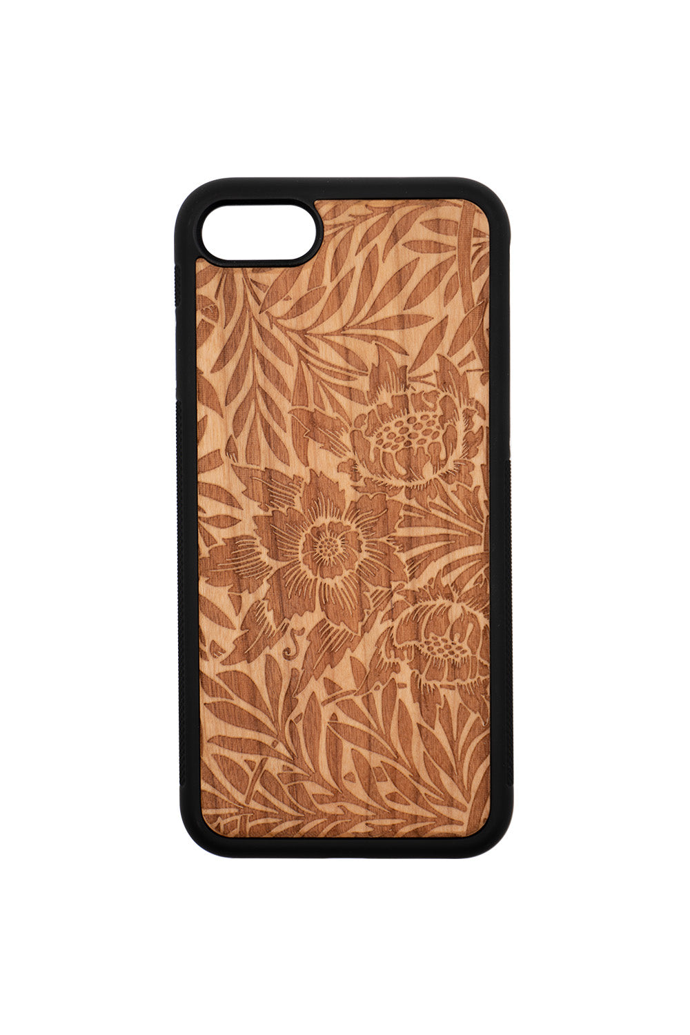 Chrysanths II Engraving iPhone SE (2nd generation or later) Wood Case