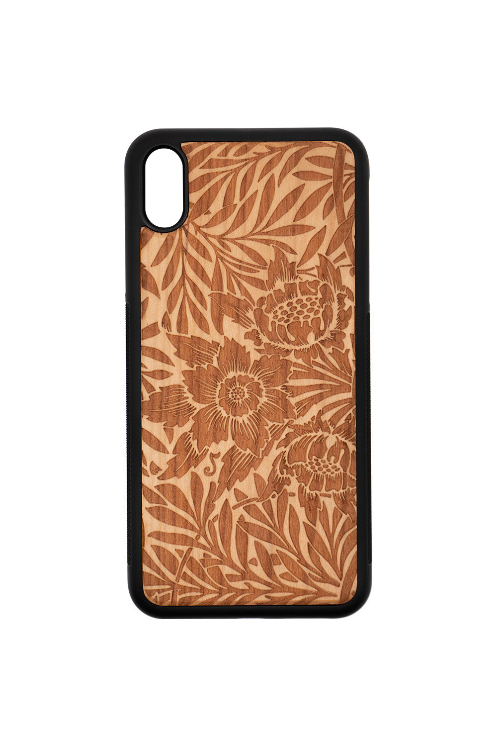 Chrysanths II Engraving iPhone XS Max Wood Case