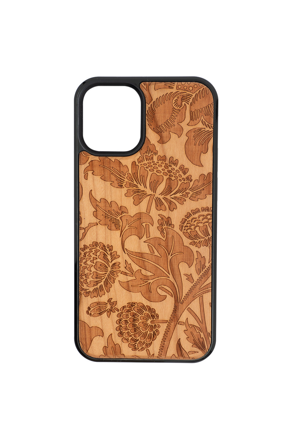 Chrysanths I Engraving iPhone 12 mini Wood Case