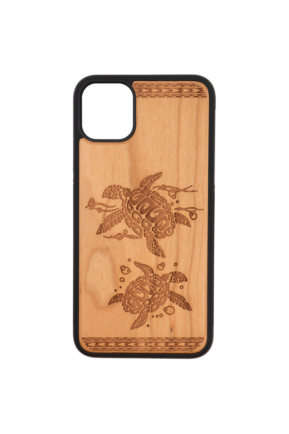 Honu Engraving iPhone 11 Pro Max Wood Case