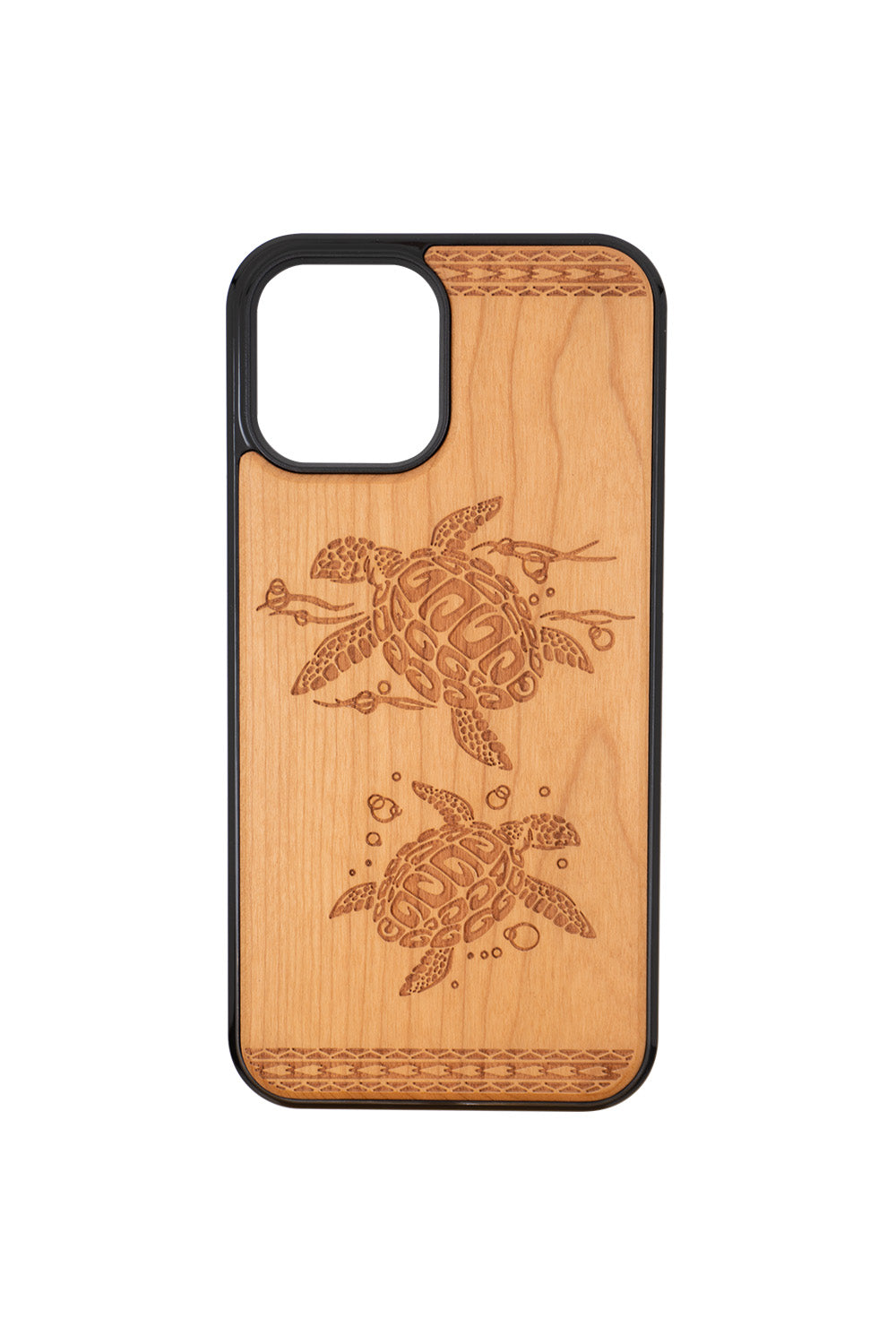 Honu Engraving iPhone 12 Pro Max Wood Case