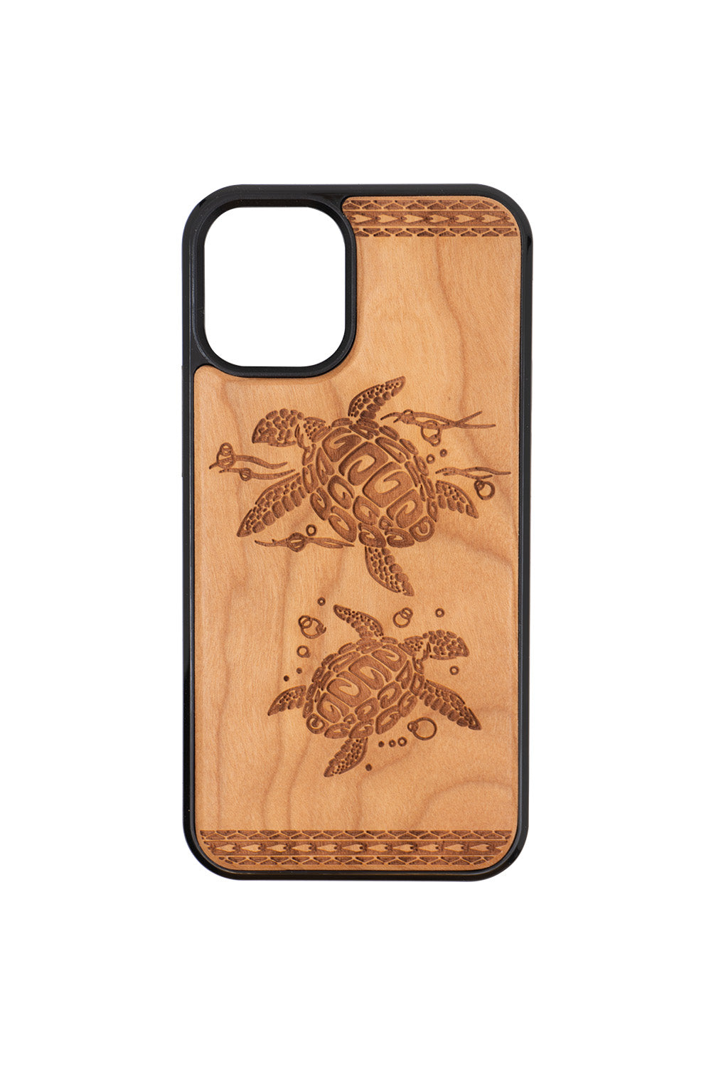 Honu Engraving iPhone 12 mini Wood Case