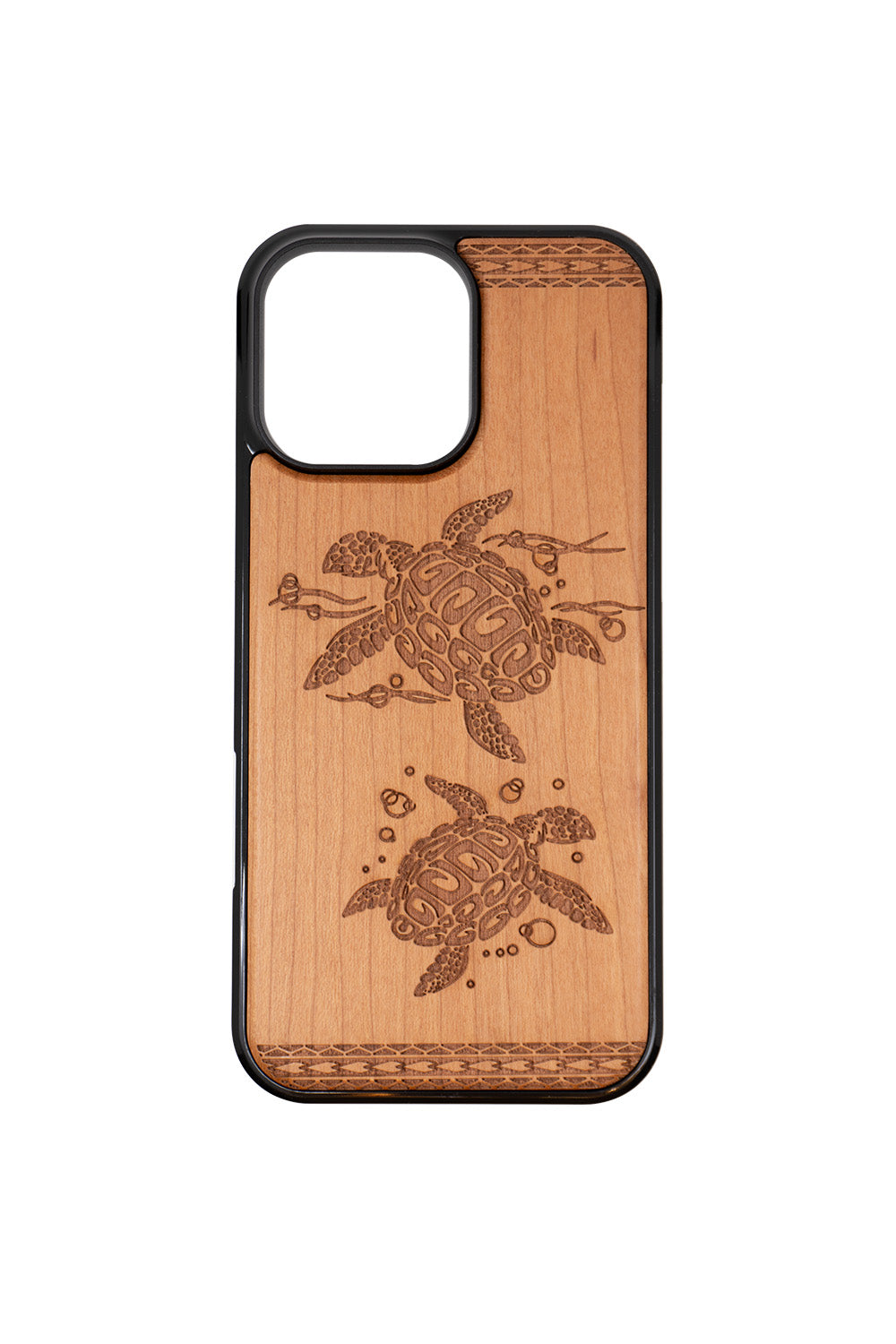 Honu Engraving iPhone 16 Pro Max Wood Case