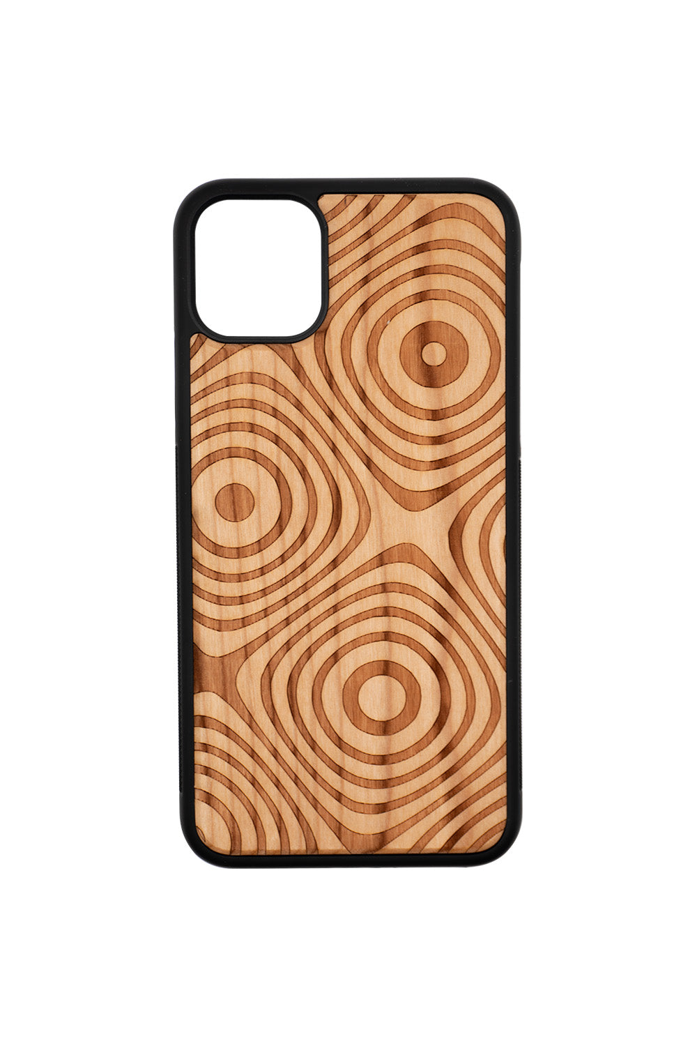 Ripple Engraving iPhone 11 Pro Max Wood Case